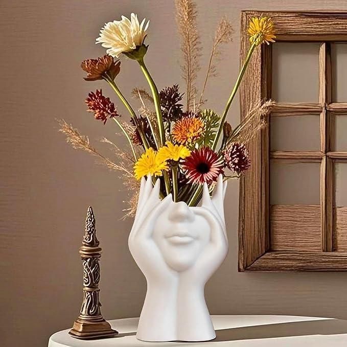 Aesthetic Face Vase |Home showcase piece