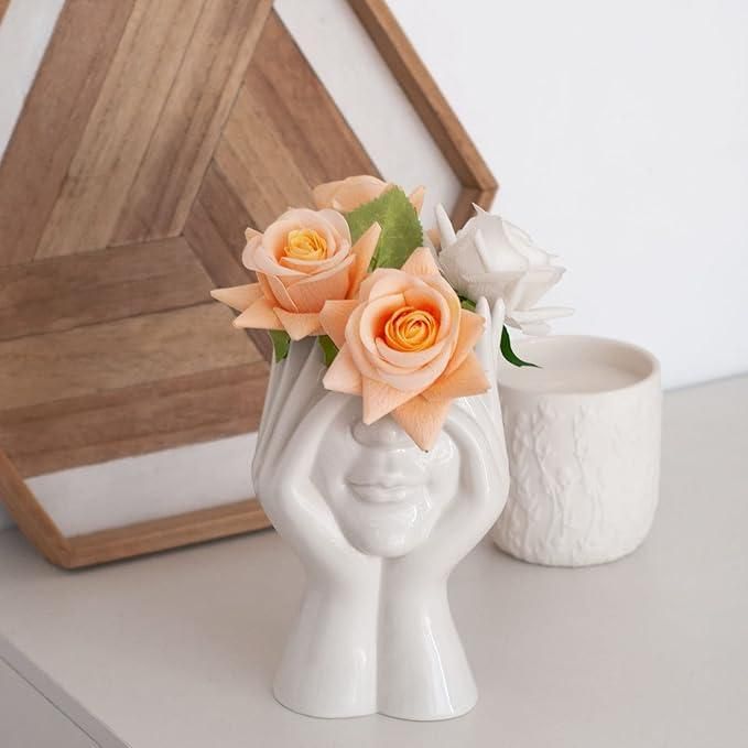 Aesthetic Face Vase |Home showcase piece