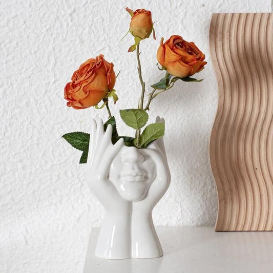Aesthetic Face Vase |Home showcase piece